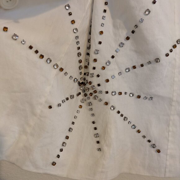 XL Peppe Peluso linen Blazer w/Flair - Picture 8 of 10